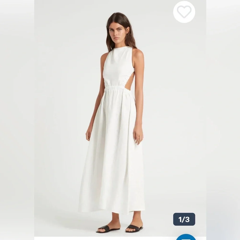 SIR the label Women’s White Alena Cross Over Maxi Dress. Sz 0 - Picture 1 of 11